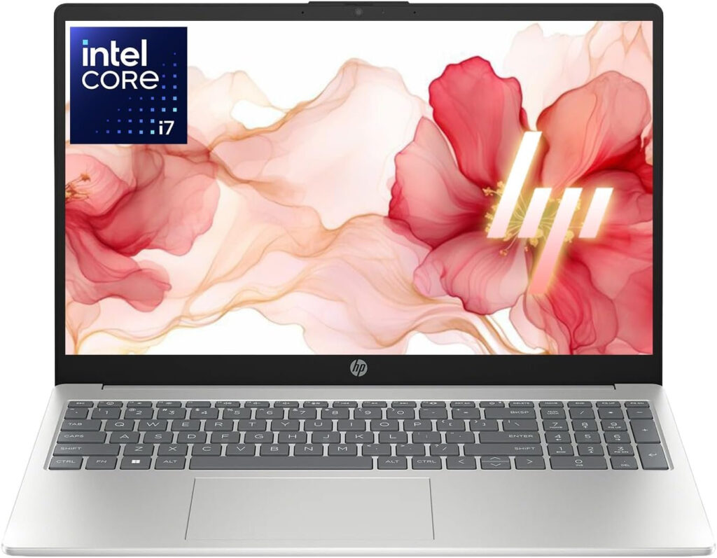HP New Core i7 15.6" Laptop | 2026 Edition | Intel High-Performance Core i7-1255U up to 4.7GHz | 16GB RAM - 512GB PCIe SSD | Webcam | FHD | Long Battery Life | Windows 11 | Business & Academic