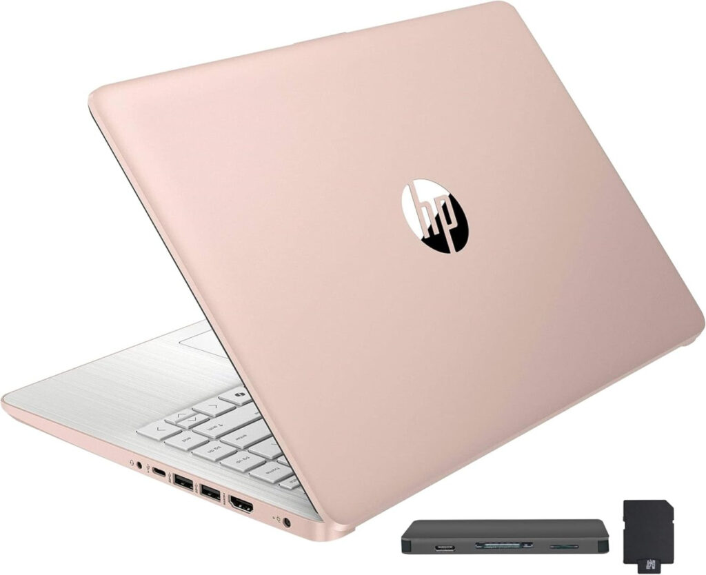 HP Stream 14" HD Laptop - Intel Celeron N150, 16GB RAM, 416GB Storage, Windows 11 S, 1 Year Office 365 - Gold Edition