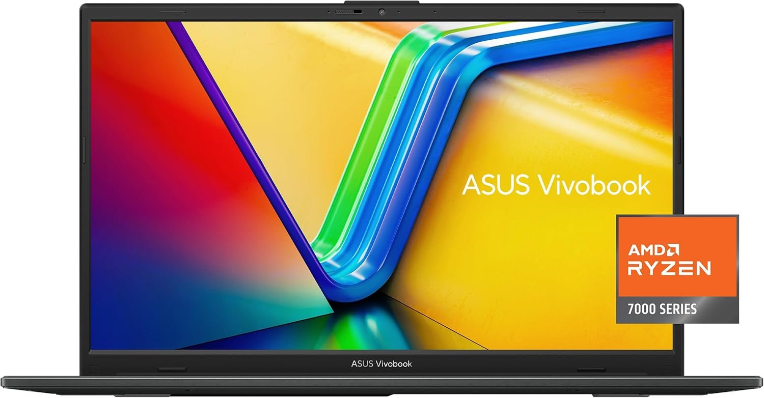 ASUS Vivobook Go 15.6" FHD Slim Laptop - AMD Ryzen 3, 8GB RAM, 128GB SSD, Windows 11, Military Grade Durability